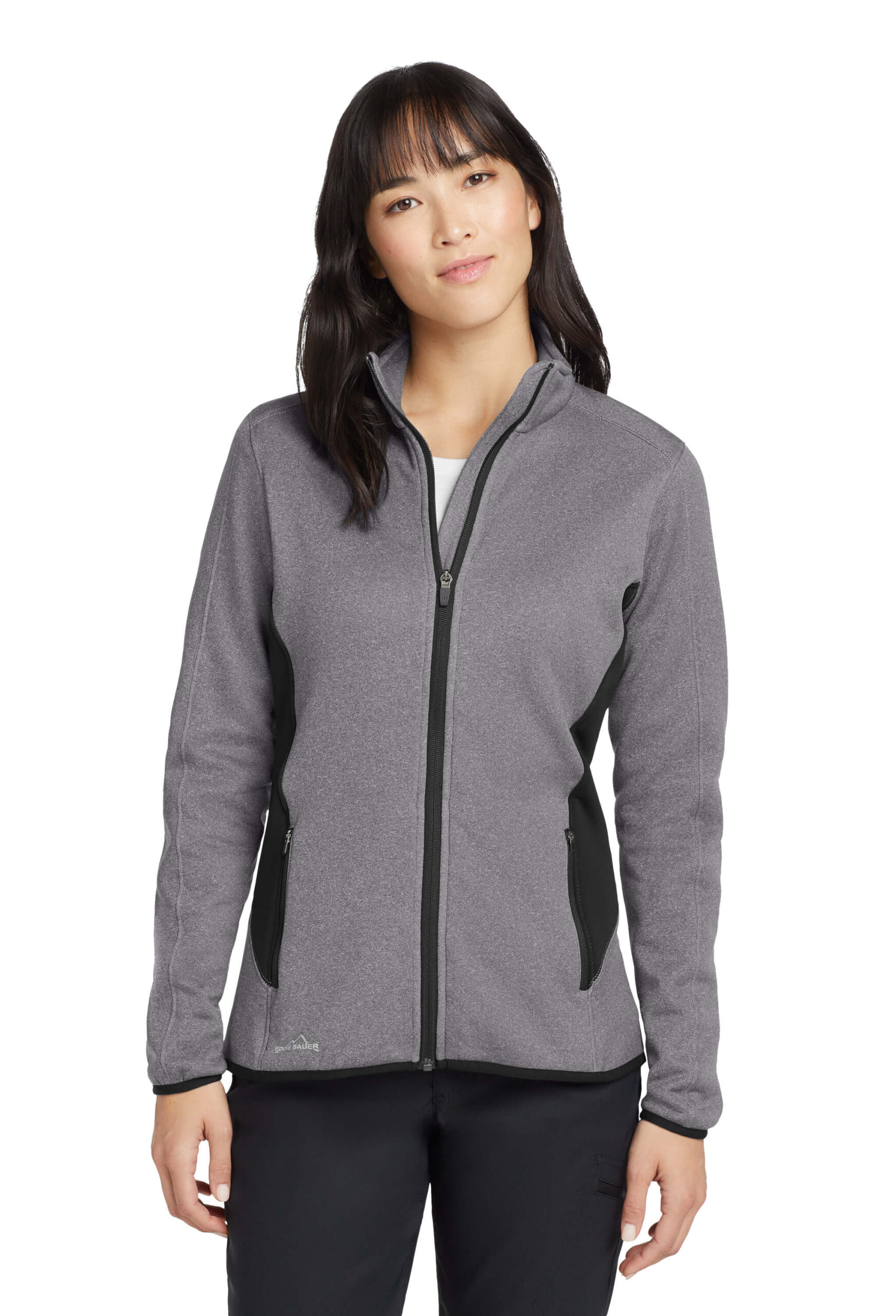 Eddie Bauer® Men’s and Women's Full-Zip Heather Stretch Fleece Jacket - Image 2
