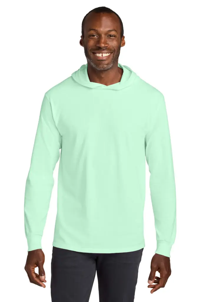 Unisex Cotton Long Sleeve Hooded T-Shirt
