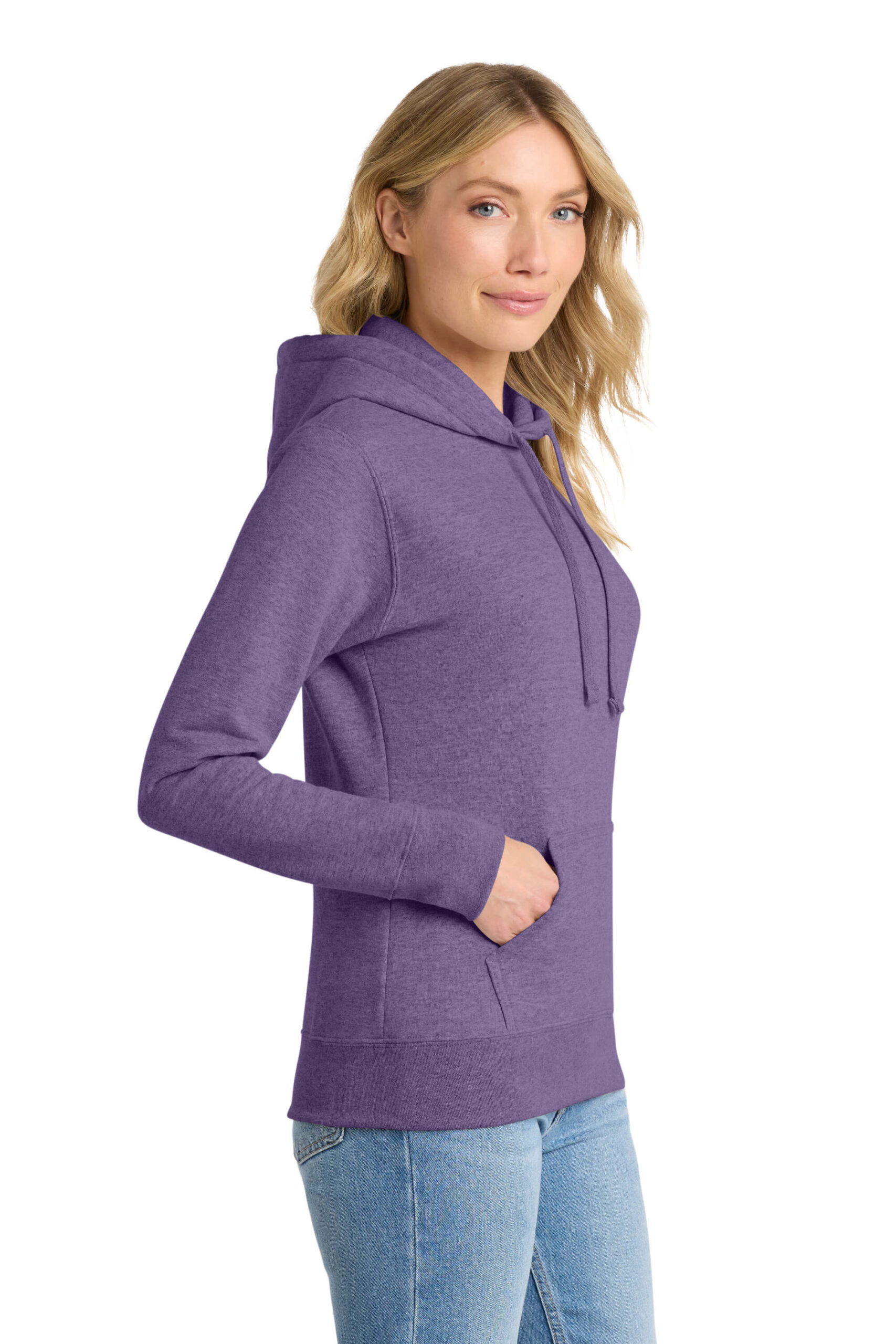 Womens Core Fleece Pullover Hooded Sweatshirt - Image 5